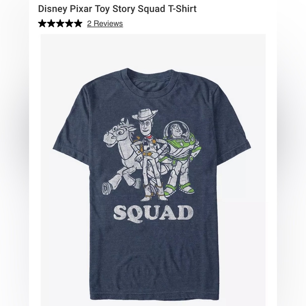 Disney Toy Story tshirt Men small blue 100 cotton Toy Story Buzz Woody Bullseye